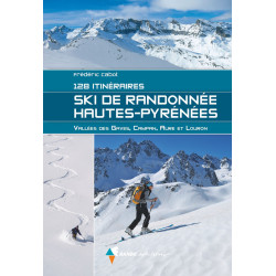Carte randonnée SKI DE RANDONNEE HAUTES-PYRENEES 128 ITINERAIRES