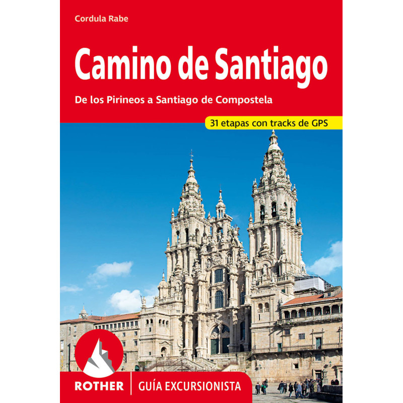 Carte randonnée CAMINO DE SANTIAGO (ESP) DE LOS PIRINEOS A SANTIAGO DE