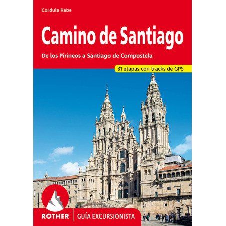 Carte randonnée CAMINO DE SANTIAGO (ESP) DE LOS PIRINEOS A SANTIAGO DE