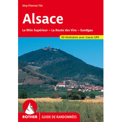 Carte randonnée ALSACE-LA ROUTE DES VINS SUNDGAU (FR)
