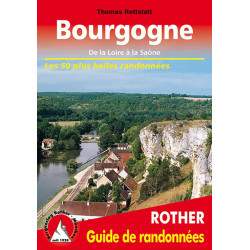 Carte randonnée BOURGOGNE DE LA LOIRE A LA SAONE (FR)