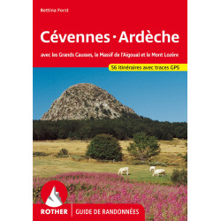 Carte randonnée CEVENNES ARDECHE (FR) AVEC GRANDS CAUSSES - AIGOUAL