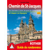 Carte randonnée CHEMIN ST JACQUES ESPAGNE (FR) DES PYRENEES A ST JACQUES DE
