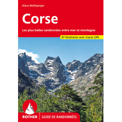 Carte randonnée CORSE (FR) 87 ITINERAIRES