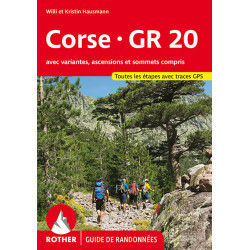 Carte randonnée CORSE-GR20 (FR)