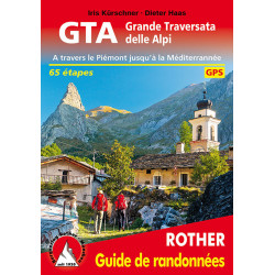 Carte randonnée GRANDE TRAVERSATA  DELLE ALPI (FR) DU PIEMONT A LA MEDITERRANNEE