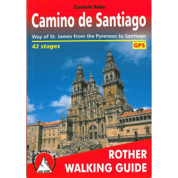Carte randonnée CAMINO DE SANTIAGO (ANG) WAY OF ST JAMES FROM PYRENEES