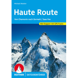 Carte randonnée HAUTE ROUTE VON CHAMONIX NACH (ALL) ZERMATT