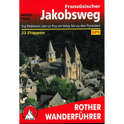 Carte randonnée FRANZOSISCHER JAKOSWEG (ALL) VIA PODIENSIS VON LE PUY EN VE