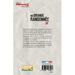 Carte randonnée GR MA GRANDE RANDONEE CGRF CARNET DE RANDONNEE