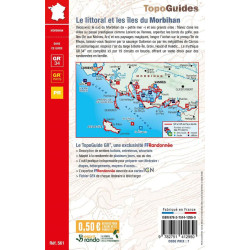 Carte randonnée GR34/GR340 LITTORAL ET LES ILES DU MORBIHAN 561