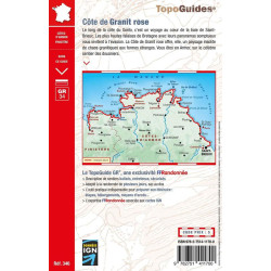 Carte randonnée GR34/GR341 COTE DE GRANIT ROSE 346
