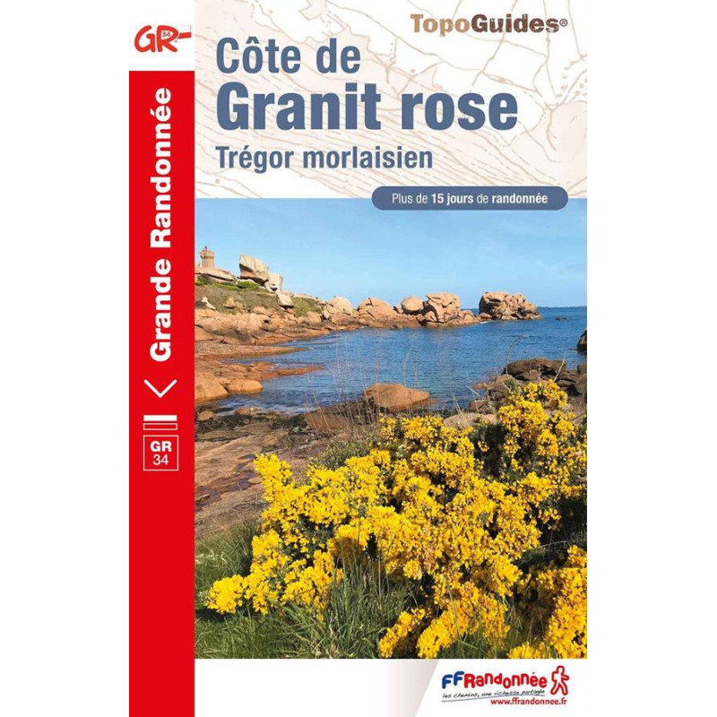Carte randonnée GR34/GR341 COTE DE GRANIT ROSE 346 Carte randonnée GR34/GR341 COTE DE GRANIT ROSE 346