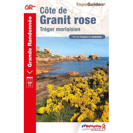 Carte randonnée GR34/GR341 COTE DE GRANIT ROSE 346