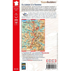 Carte randonnée GR5/GR5E DU LÉMAN À LA VANOISE 504
