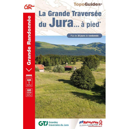 Carte randonnée GR9/GR5/GR5E/GR509/GRGTJ GRANDE TRAVERSEE DU JURA 512
