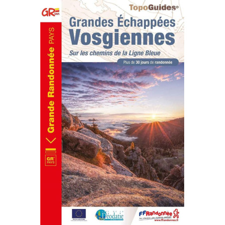 Carte randonnée GRP GRANDES ECHAPPEES VOSGIENNES