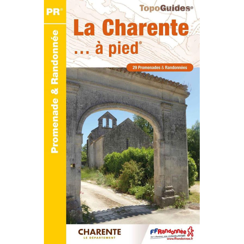 Carte randonnée D016 LA CHARENTE .....A PIED 29 PROMENADES & RANDONNEES