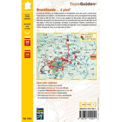 Carte randonnée GR37 BROCÉLIANDE À PIED P353