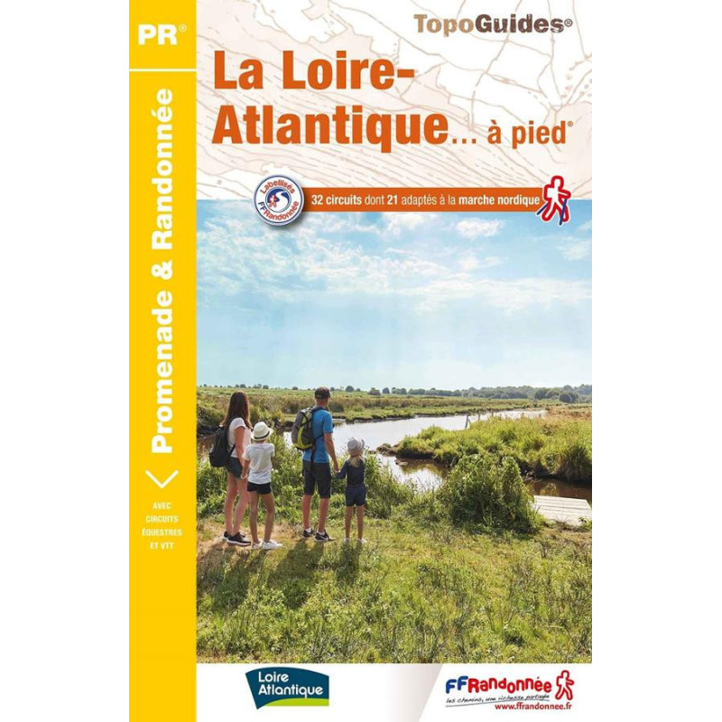 Carte randonnée LA LOIRE-ATLANTIQUE À PIED D044 Carte randonnée LA LOIRE-ATLANTIQUE À PIED D044