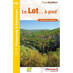 Carte randonnée LE LOT A PIED D046