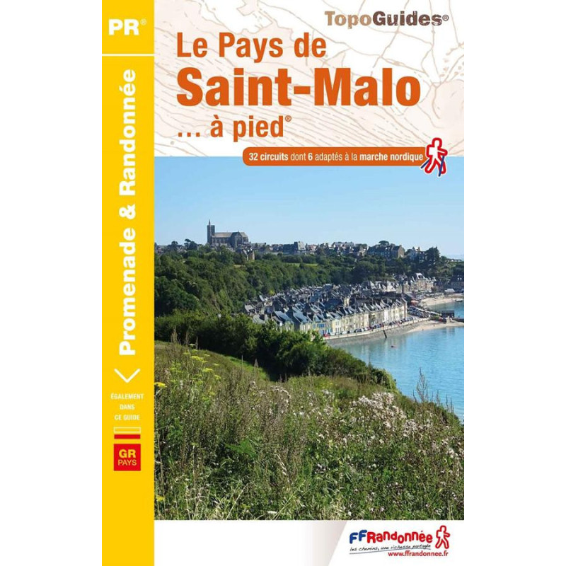 Carte randonnée LE PAYS DE SAINT MALO A PIED P351