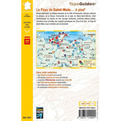 Carte randonnée LE PAYS DE SAINT MALO A PIED P351