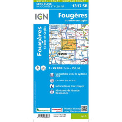 Carte randonnée 1317SB FOUGERES ST BRICE EN COGLES