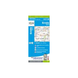Carte randonnée 1417SB ERNEE - GORRON