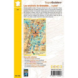 Carte randonnée LES ENVIRONS DE GRENOBLE A PIED P381
