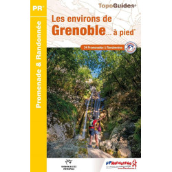 Carte randonnée LES ENVIRONS DE GRENOBLE A PIED P381