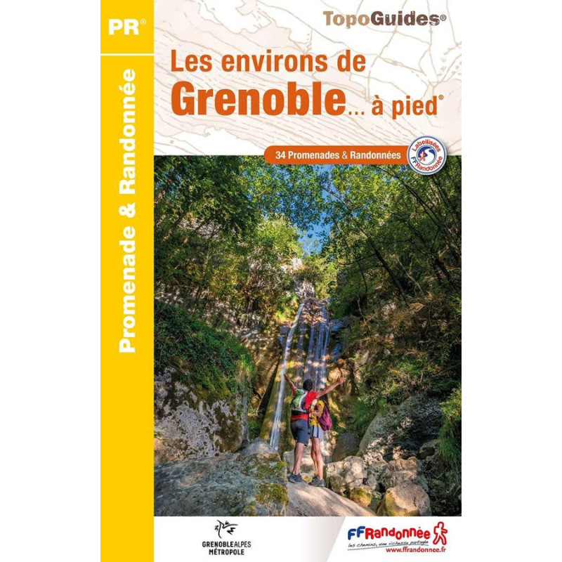Carte randonnée LES ENVIRONS DE GRENOBLE A PIED P381