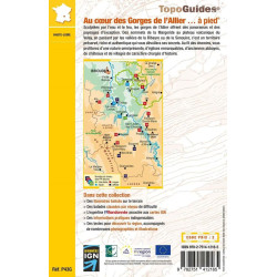 Carte randonnée LES GORGES DE L'ALLIER A PIED P43G