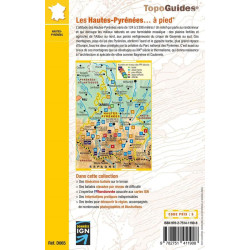 Carte randonnée LES HAUTES PYRENEES A PIED D065