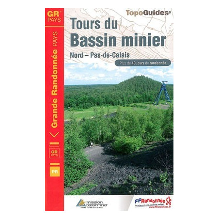 Achat Topo guide randonnées - Tours du Bassin Minier Nord - Pas-de-Calais - FFRP 5962