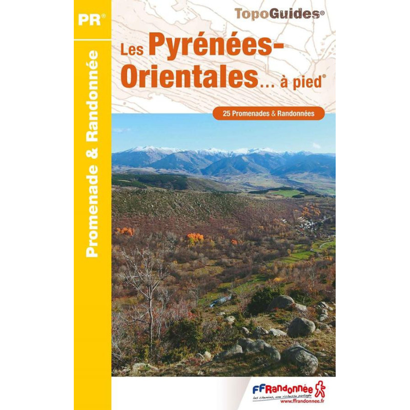Carte randonnée LES PYRENEES ORIENTALES A PIED D066