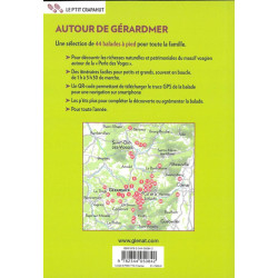 Carte randonnée AUTOUR DE GERARDMER 44 BALADES A PIED