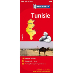 Carte routière et touristique Michelin  TUNISIE mic744
