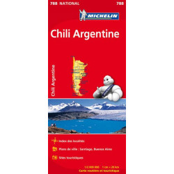 Carte routière et touristique MICHELIN - CHILI ARGENTINE - mic788