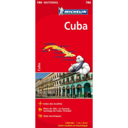 Carte routière et touristique MICHELIN - CUBA - mic786