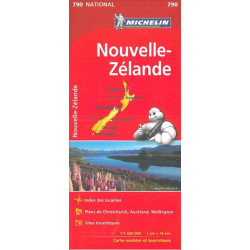 Carte routière et touristique MICHELIN -  NOUVELLE-ZELANDE - mic790