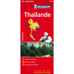 Carte routière et touristique MICHELIN -  THAILANDE - mic751