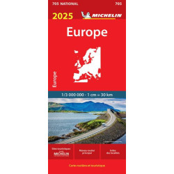Carte routière et touristique MICHELIN -  705 EUROPE