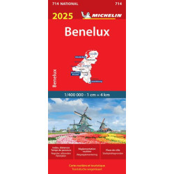 Carte routière et touristique MICHELIN - 714 BENELUX