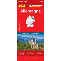 Carte routière et touristique MICHELIN -  718 ALLEMAGNE