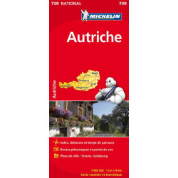 Carte routière et touristique MICHELIN -  AUTRICHE  mic730