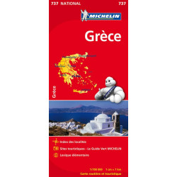 Carte routière michelin et tourisme GRECE - 737