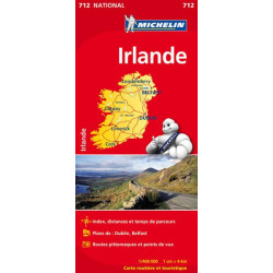 Carte routière michelin et tourisme  IRLANDE  712