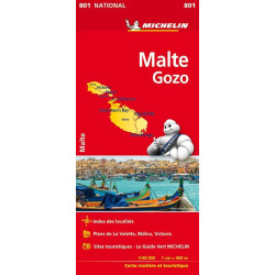 Carte routière michelin et tourisme  MALTE GOZO