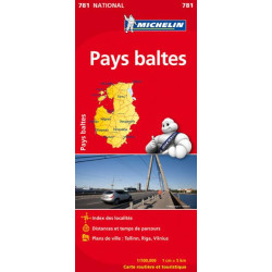 Carte routière michelin et tourisme  PAYS BALTES 781